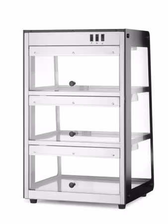 Värmedisplay för bänk, HENDI, svart, 230V/500W, 472x447x(H)775mm