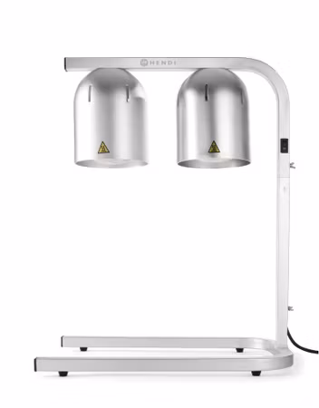 Infraröd matvärmare, HENDI, silver, 230V/500W, 453x360x(H)790mm