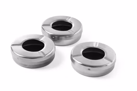 Askfat med lock, HENDI, 3 st., ⌀90x(H)28mm