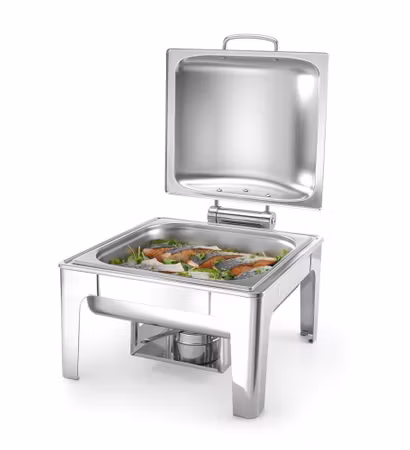 Chafing dish GN 2/3 satinpolerad, HENDI, Profi Line, 6L, 395x430x(H)290mm