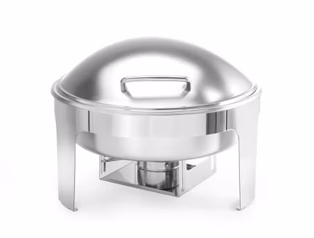 Chafing dish rund satinpolerad, HENDI, Profi Line, 6L, 465x420x(H)320mm