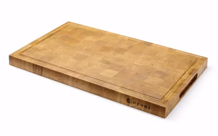 Serveringsbräda av ändträ i ek, HENDI, 530x325x(H)35mm, rektangulär