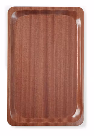 Serveringsbricka, rektangulär, halkfri, laminerad, AmerBox, GN 1/1, mahogny, 325x530mm