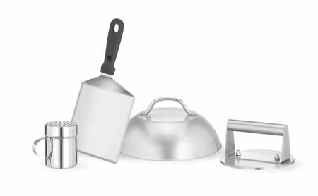 Smashburgerset, HENDI, silver, ⌀160x(H)85mm
