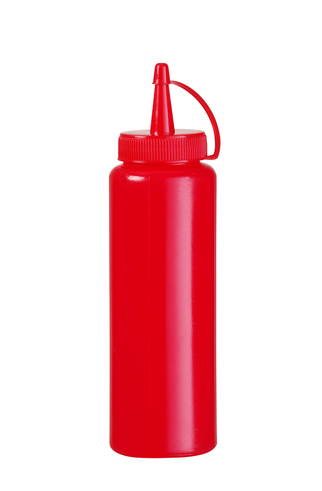 Doseringsflaska, HENDI, 0,7L, röd, ⌀70x(H)245mm