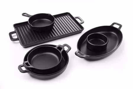 Oval minipanna Little Chef, HENDI, Little Chef, svart, 263x140x(H)37mm