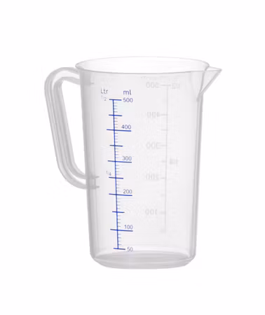 Måttkanna polypropen, HENDI, Kitchen Line, 0,5L, ⌀90x(H)140mm