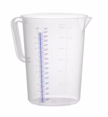 Måttkanna polypropen, HENDI, Kitchen Line, 3L, ⌀160x(H)240mm