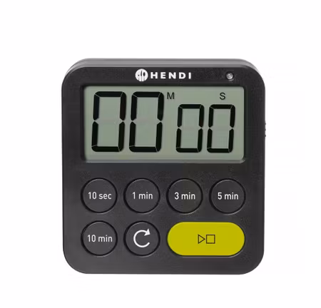 Timer, HENDI, svart, 82x20x(H)88mm
