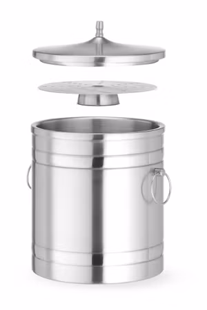 Dubbelväggig ishink, BarUp, 5L, silver, ⌀200x(H)230mm
