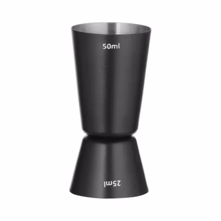 Barmått 25/50 ml, BarUp, svart, ⌀45x(H)86mm