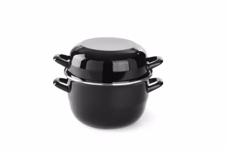 Musselgryta - med lock, HENDI, 2,5L, ⌀220x(H)190mm
