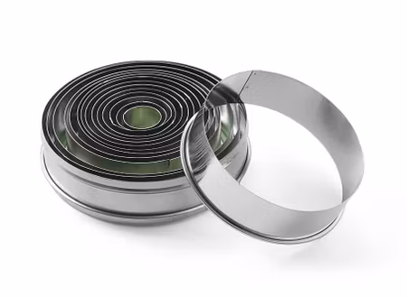 Bakutstickare, rund – set, HENDI, med enfärgad kant, ø19-112, (H)35mm