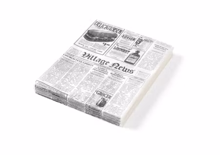 Fettåligt papper, HENDI, tidningstryck, 500 st., 200x250mm