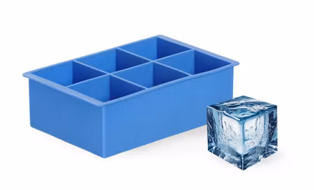 Iskubsform XL, BarUp, blå, 170x110x(H)52mm