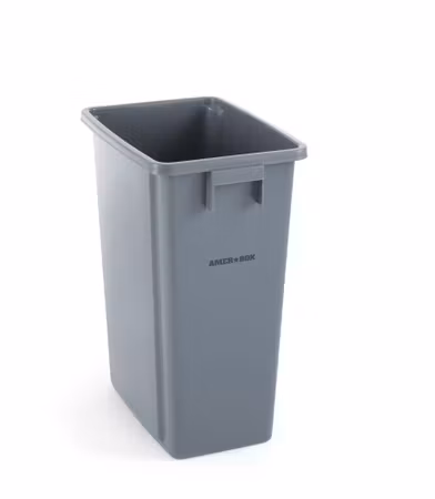 Smalt avfallskärl, AmerBox, 60L, ljusgrå, 455x315x(H)580mm