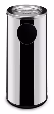 Stående avfallskärl med askfat, HENDI, 15L, ⌀200x(H)700mm