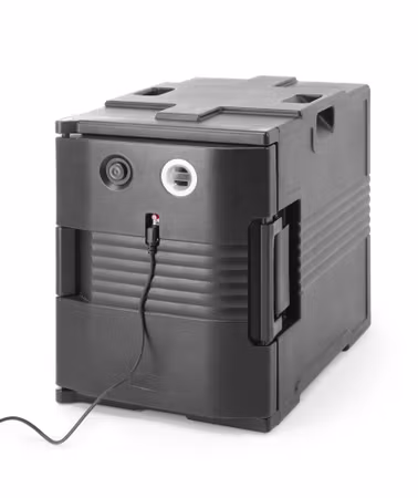 Isolerad transportbehållare med värmefunktion – catering, AmerBox, GN 1/1, 477x680x(H)620mm