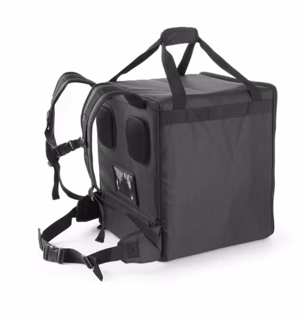 Isolerad leveransryggsäck för pizza och mat, HENDI, 75,2L, svart, 410x410x(H)480mm