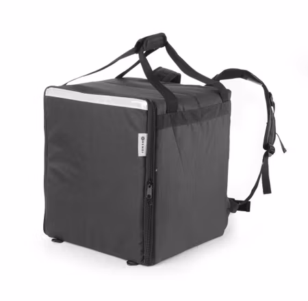 Isolerad leveransryggsäck för pizza och mat, HENDI, 75,2L, svart, 410x410x(H)480mm