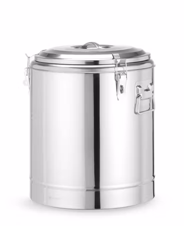 Isolerad transportbehållare, HENDI, Kitchen Line, 36L, silver, ⌀400x(H)500mm