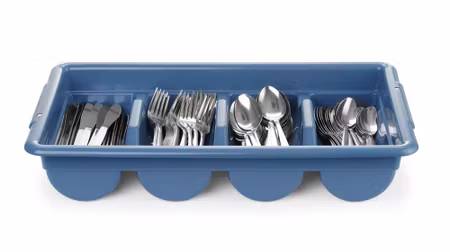 Bestickset med låda, HENDI, blå, 525x300x(H)95mm, rektangulär