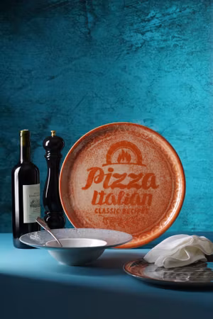 Pizzatallrik Recipe Collection Brick röd, HENDI, röd, ⌀310mm