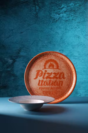 Pizzatallrik Recipe Collection Brick röd, HENDI, röd, ⌀330mm