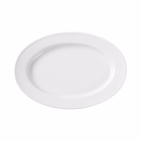 Ovalt fat, HENDI, vit, 290x200mm