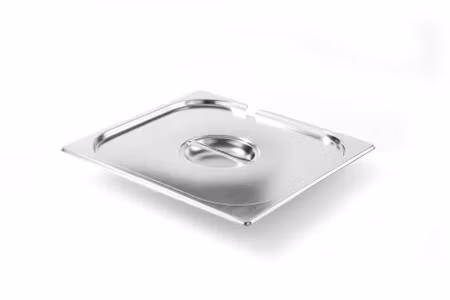 Lock till GN-kantiner med slevurtag, HENDI, Kitchen Line, GN 1/6, 176x162mm