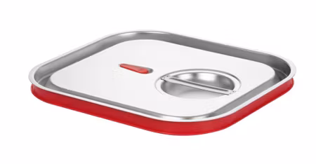 Lock till GN-kantiner med silikonkant, HENDI, Kitchen Line, GN 1/1, 530x325mm