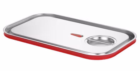 Lock till GN-kantiner med silikonkant, HENDI, Kitchen Line, GN 1/3, 325x176mm