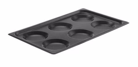 Plåt med sex formar, Convectomat Pancake, HENDI, GN 1/1, 530x325x(H)29mm