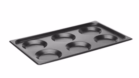 Plåt med sex formar, Convectomat Pancake, HENDI, GN 1/1, 530x325x(H)29mm