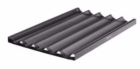 Baguetteplåt, HENDI, svart, 600x400x(H)32mm