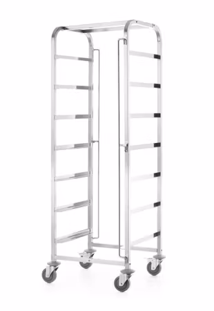 Mobil vagn för diskkorgar - 7 x 500x500 mm, HENDI, 615x560x(H)1710mm