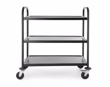 Serveringsvagn mattsvart, HENDI, 905x585x(H)945mm