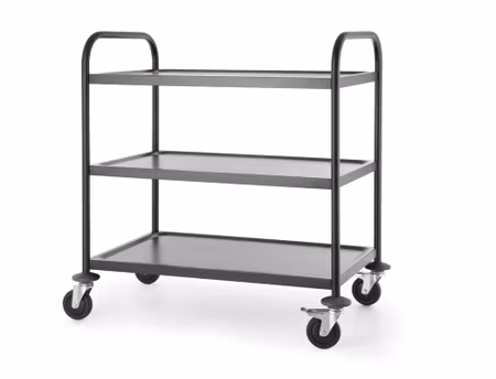 Serveringsvagn mattsvart, HENDI, 905x585x(H)945mm