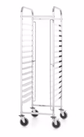Plåtvagn, HENDI, Kitchen Line, 15 bricka gejdrar 600x400, silver, 470x620x(H)1735mm
