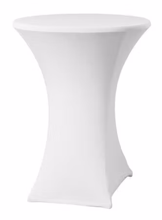 Bordsöverdrag, rund, HENDI, Kitchen Line, 811047, 810958, vit, ⌀800x(H)970mm