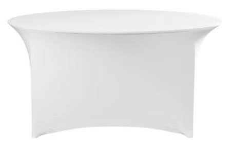 Bordsöverdrag, rund, HENDI, Kitchen Line, 817407, vit, ⌀1800x(H)760mm