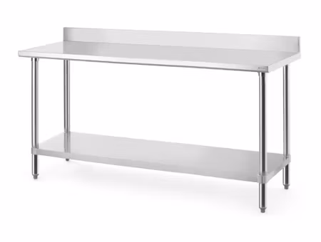 Arbetsbord med bakkant, HENDI, Budget Line, 1800x600x(H)950mm