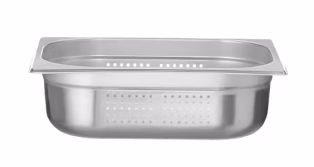 Kantin GN 1/2, perforerad, HENDI, Profi Line PLUS, GN 1/2, 9,5L, silver, 325x265x(H)150mm