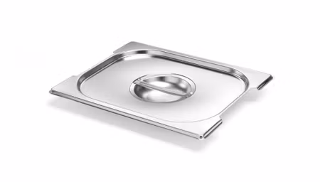 Lock till GN-kantiner med handtagsurtag, HENDI, Profi Line PLUS, GN 1/4, silver, 265x162mm