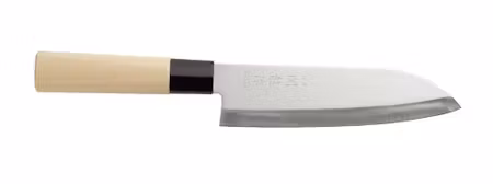 Japansk kniv Santoku, HENDI, trä ljus, (L)290mm
