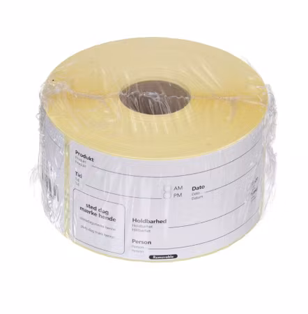 Etiketter för livsmedelsrotation, återanvändbara och lätt avtagbara, HENDI, vit, 500 st., 100x50mm