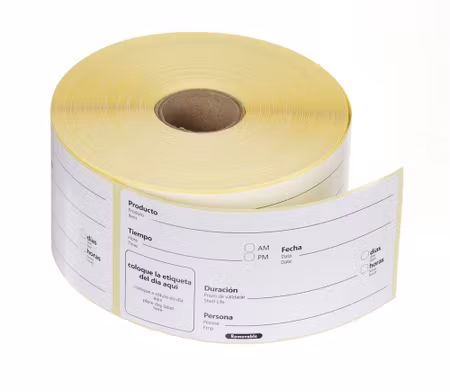Etiketter för livsmedelsrotation, återanvändbara och lätt avtagbara, HENDI, vit, 500 st., 100x50mm
