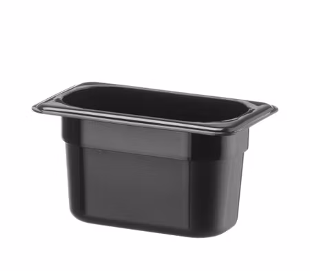Kantin GN 1/9, HENDI, Kitchen Line, GN 1/9, 1,1L, svart, 175x107x(H)150mm