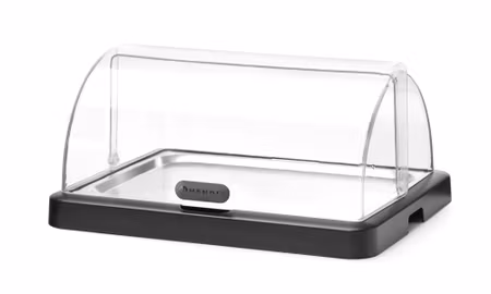 Kyld serveringsdisplay med rolltoplock Duo UNIQ, HENDI, formgiven av Robert Bronwasser, enkel, svart, 460x355x(H)220mm, rektangulär