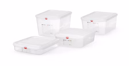 Kantin GN 1/2, polypropen, HENDI, GN 1/2, 4L, transparent, 325x265x(H)65mm, rektangulär